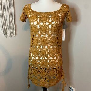 Forever 21 crochet swimsuit cover-up NWT